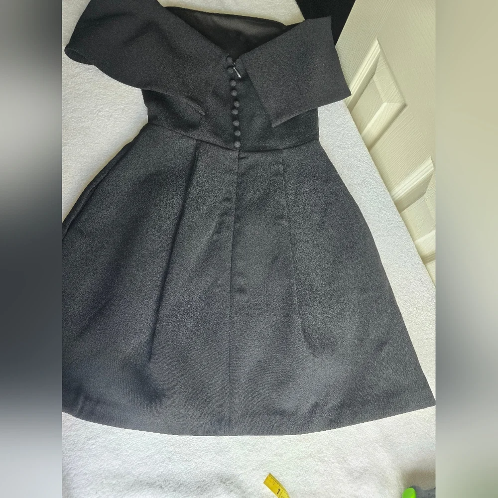 Nadine Merabi Harper Black Mini Dress Size XS - Picture 14 of 16